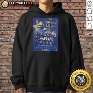 Alternative view of Hot Tulsa's Team 2025 Golden Huricane Football T-Shirt