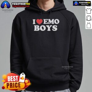 Alternative view of Pretty I Heart Emo Boys T-Shirt