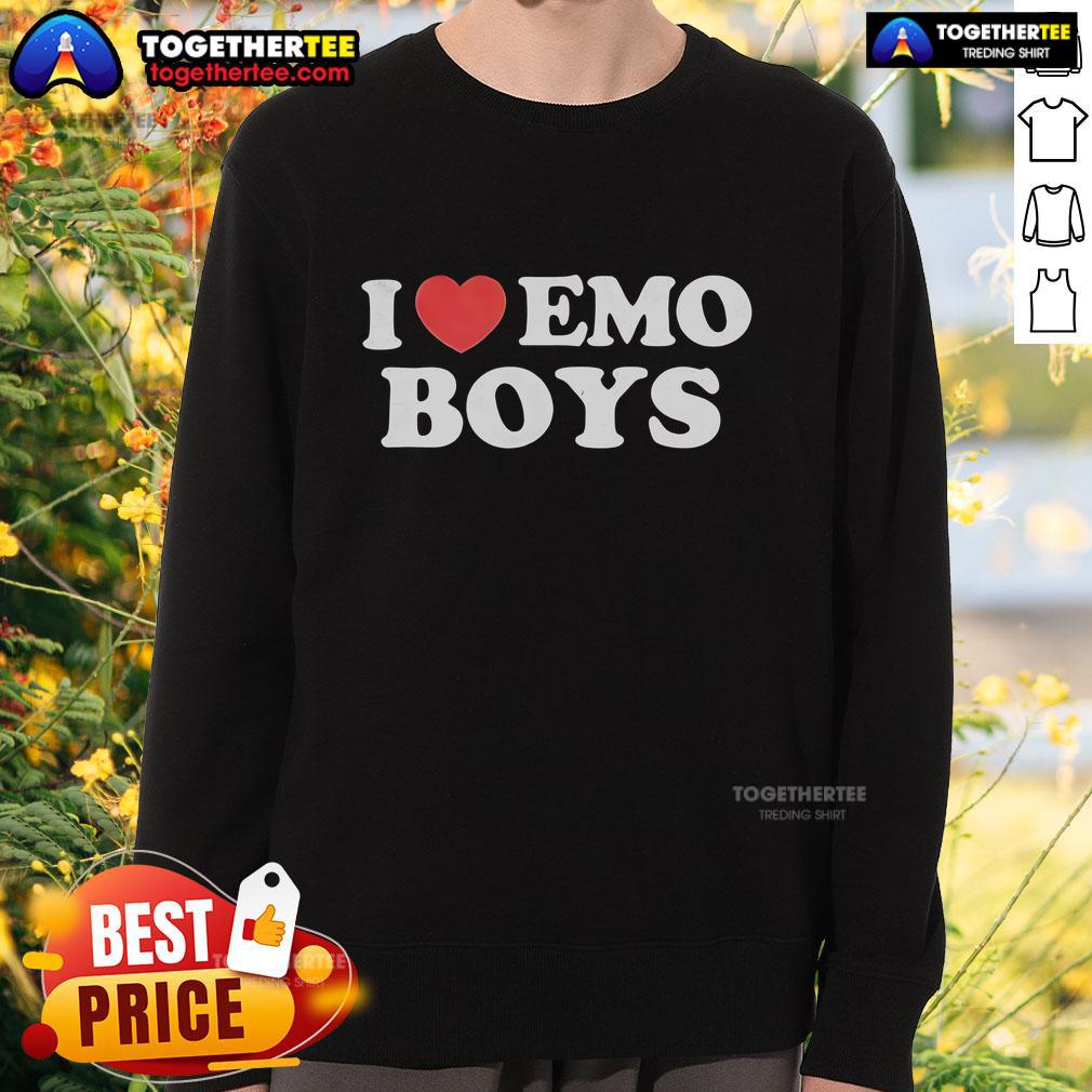 Pretty I Heart Emo Boys T-Shirt - Image 5