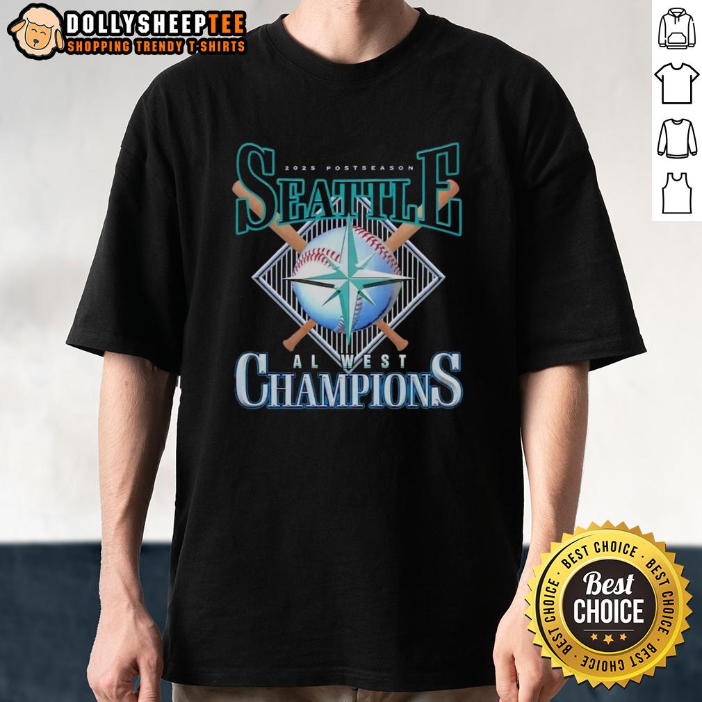 Premium 2025 Postseason Seattle Mariners Al West Champions T-Shirt