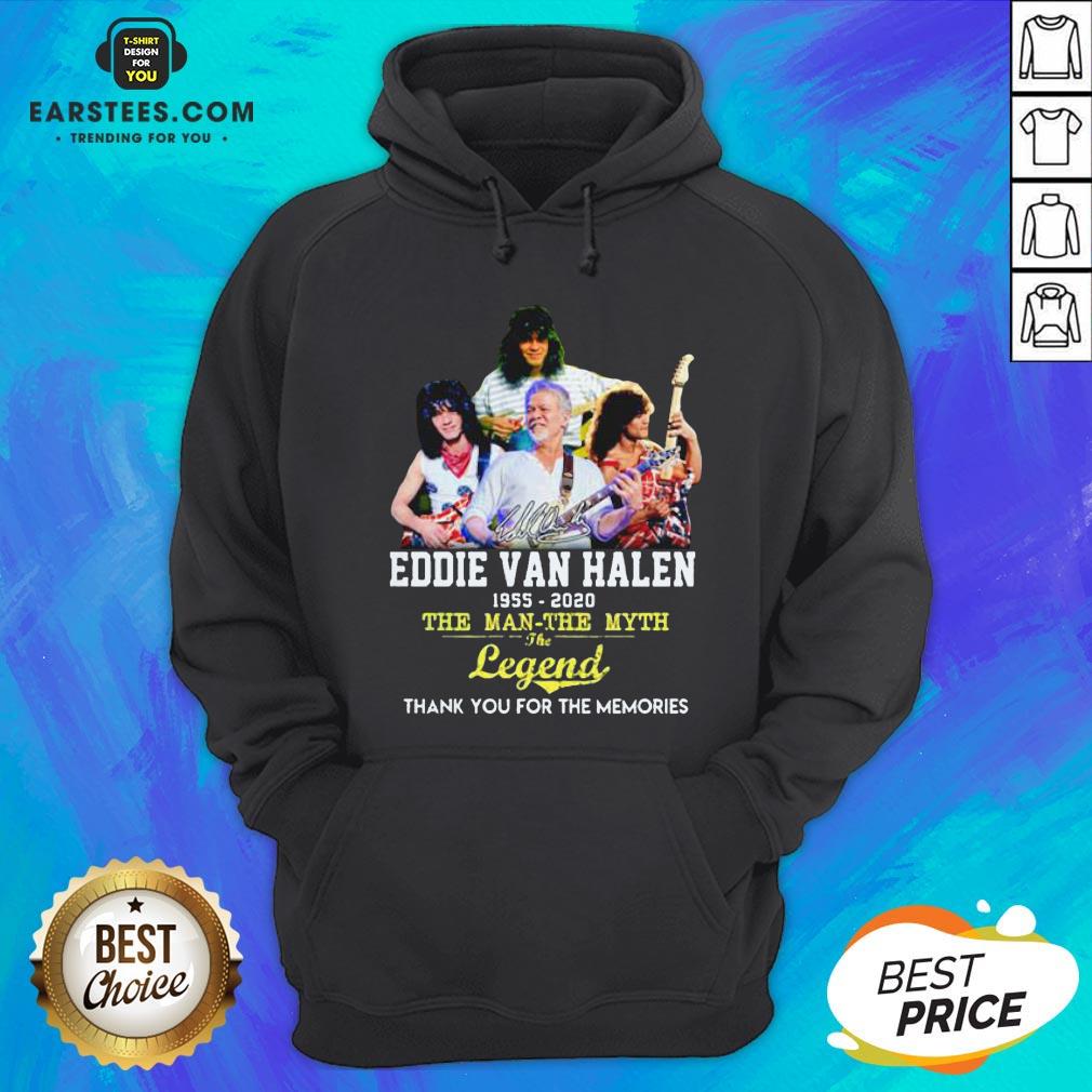 Eddie Van Halen 1955 2020 The Man The Myth The Legend Thank You For The Memories Shirt - Image 3