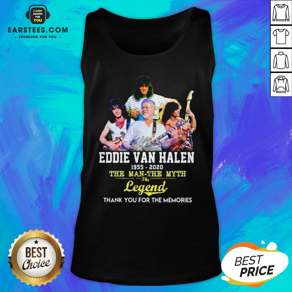 Eddie Van Halen 1955 2020 The Man The Myth The Legend Thank You For The Memories Shirt - Image 5