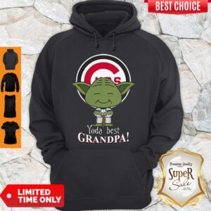 Alternative view of Cute Chicago Cubs Yoda Best Grandpa Shirt