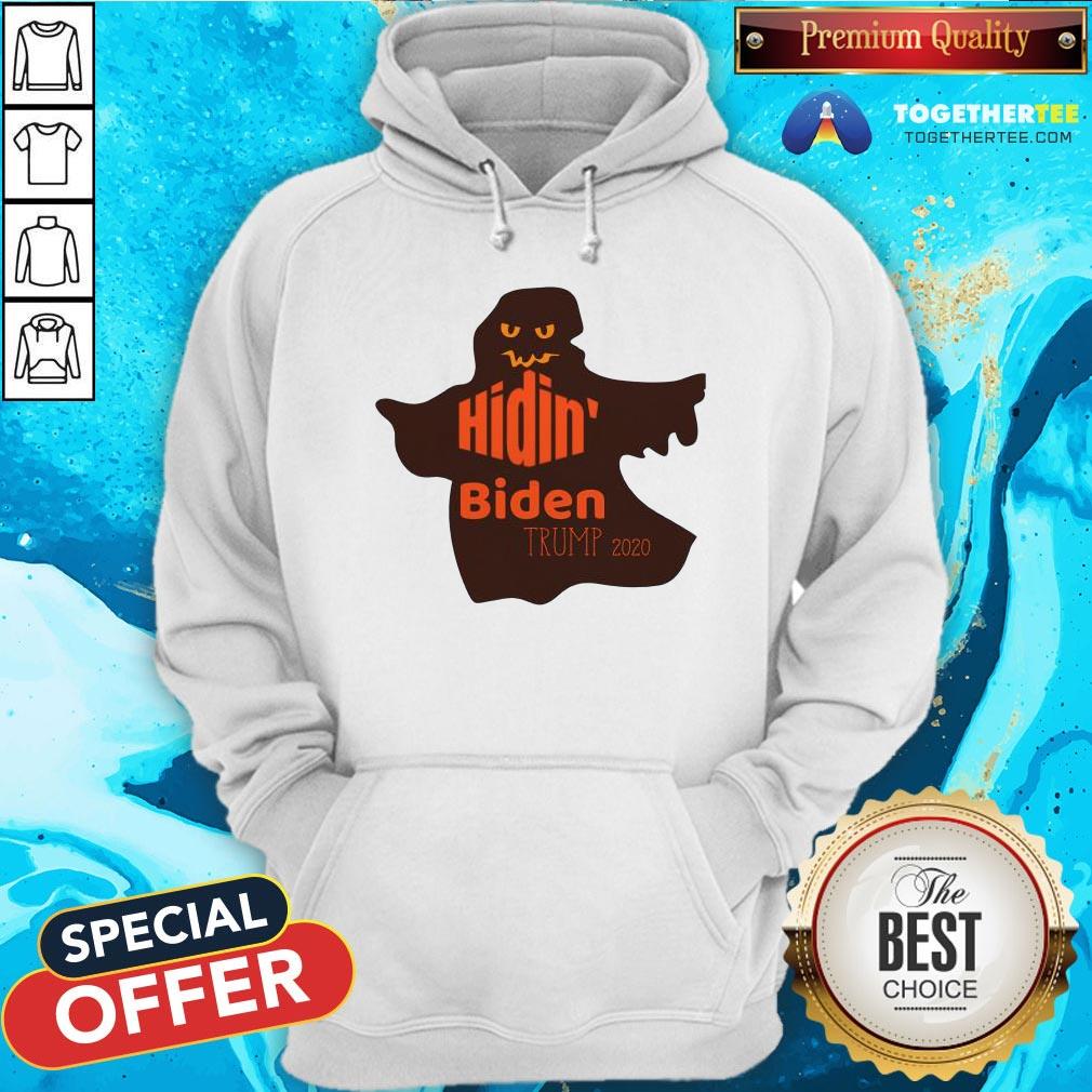 Official Halloween Costume Ghost Hidin Biden Trump 2020 Shirt - Image 5