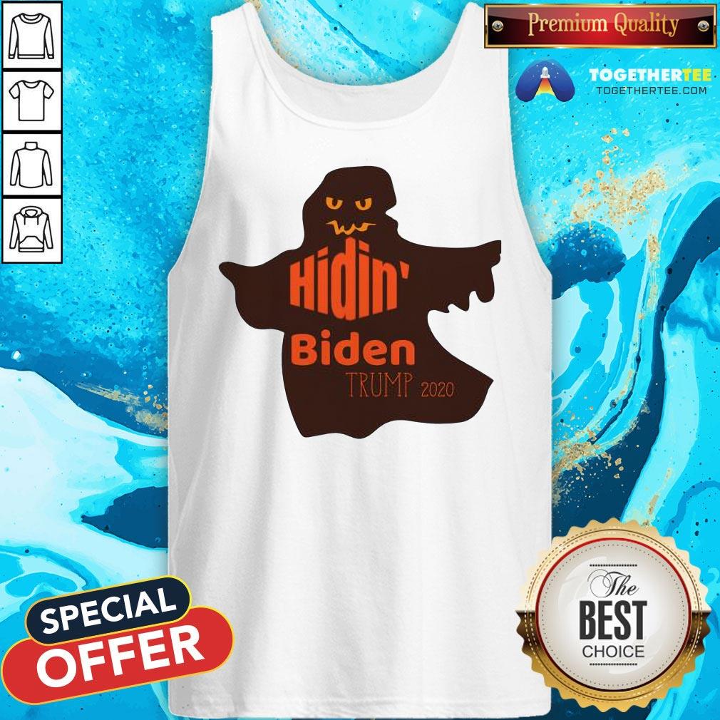 Official Halloween Costume Ghost Hidin Biden Trump 2020 Shirt - Image 3
