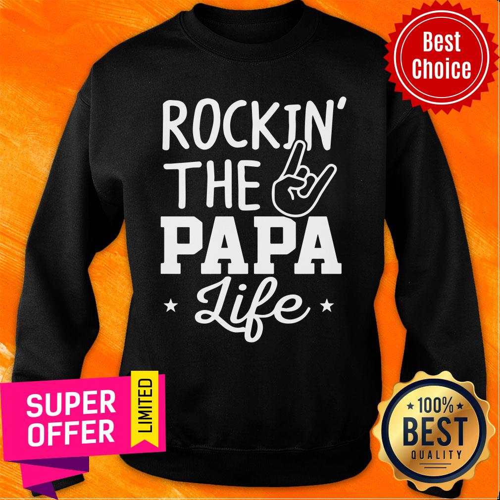 Hot Rockin’ The Papa Life Shirt - Image 4
