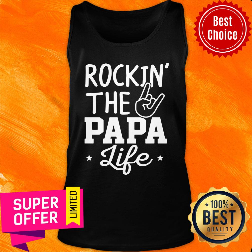 Hot Rockin’ The Papa Life Shirt - Image 3