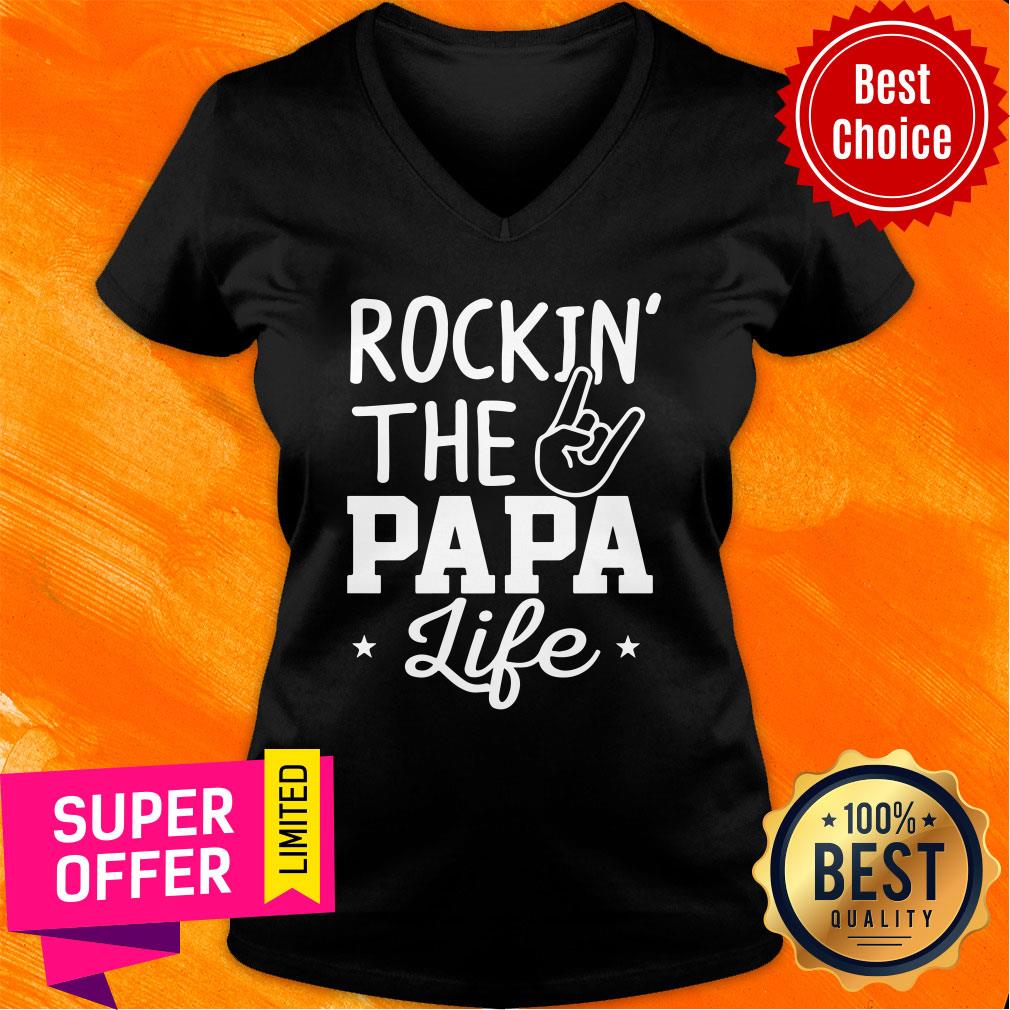 Hot Rockin’ The Papa Life Shirt - Image 2