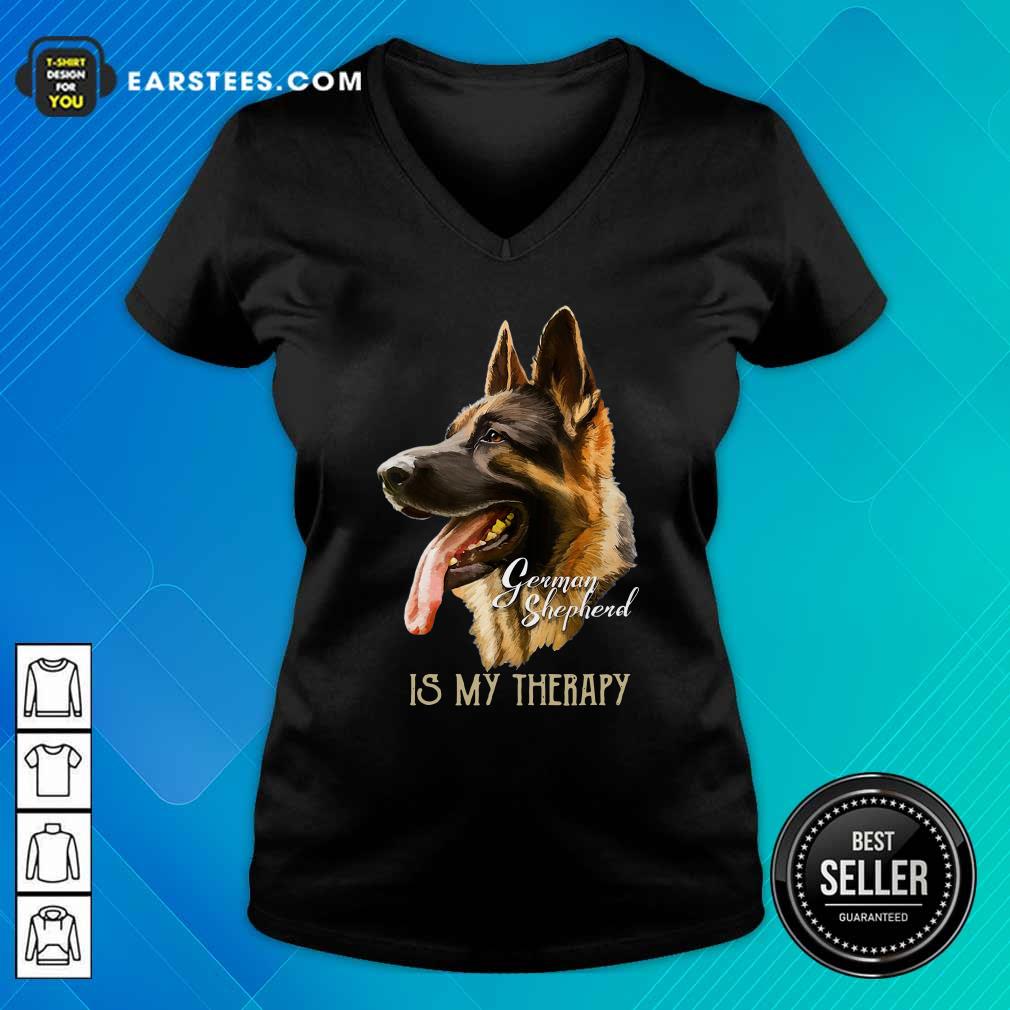 Nice German Shepherd Is My Therapy Shirt - Image 3
