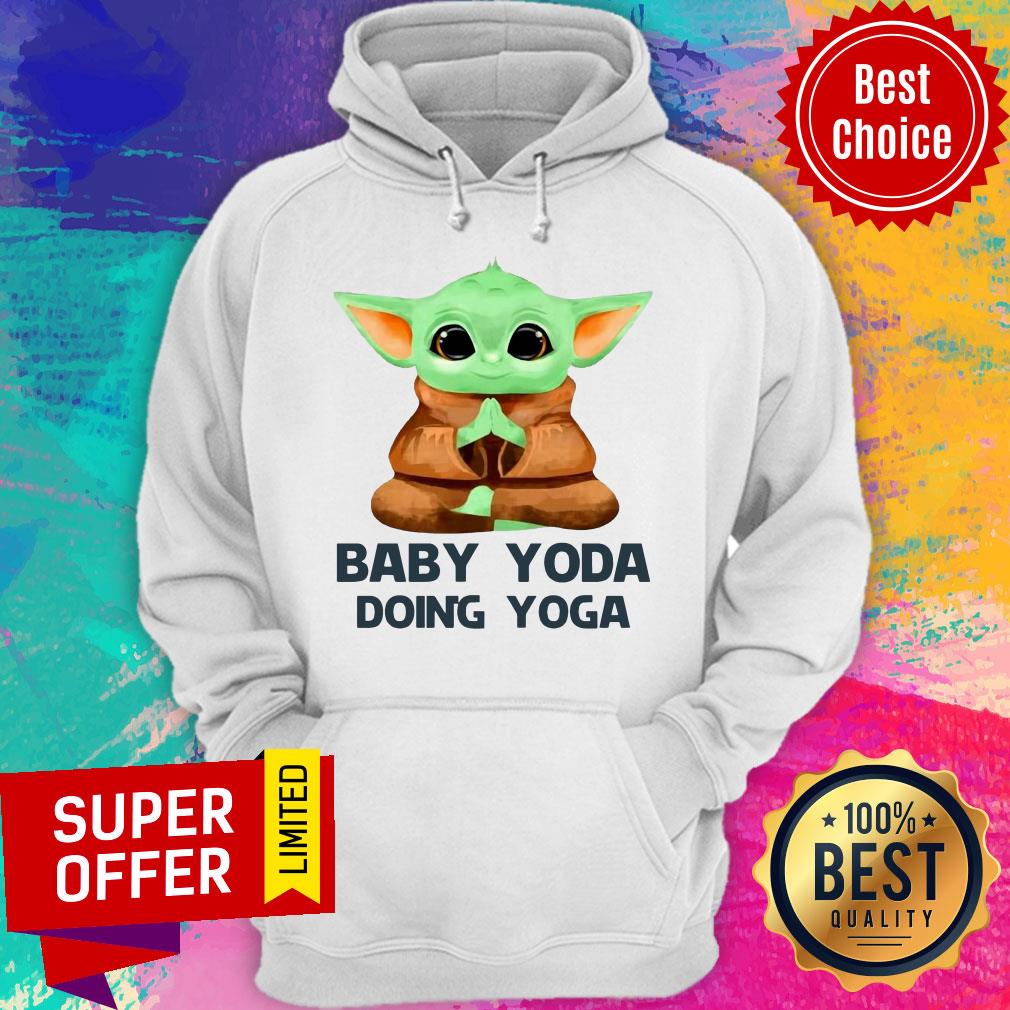 Official Baby Yoda Doing Yoga Shirt - Image 3