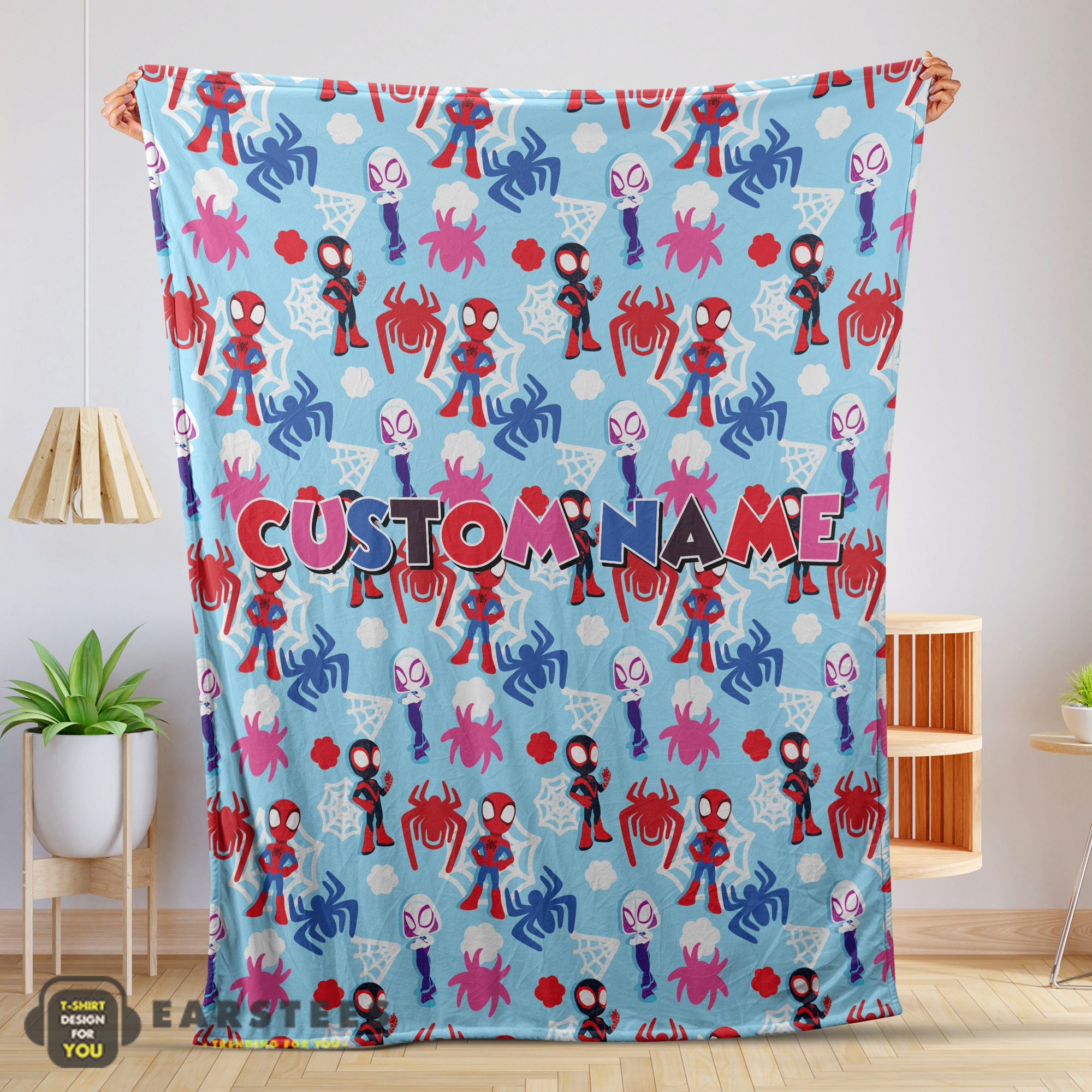 Good Marvel Superhero Spidey and His Amazing Friends Birthday Cute Blanket Fleece Customized Blanket