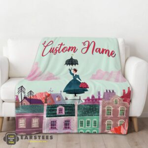 Alternative view of Good Mary Poppins Film Classic Movie Blanket Fleece Customized Blanket