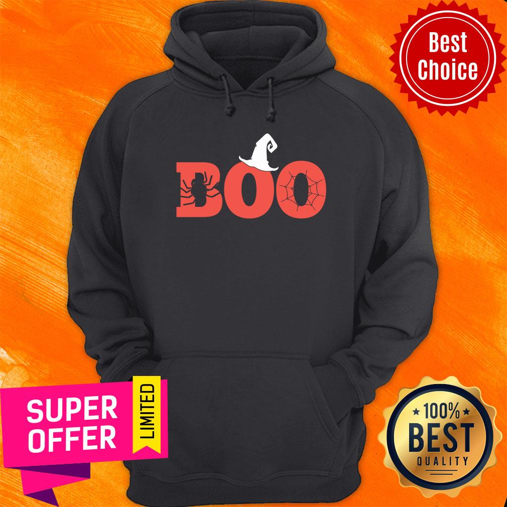 Boo Spide Witch Hat Halloween Shirt - Image 5