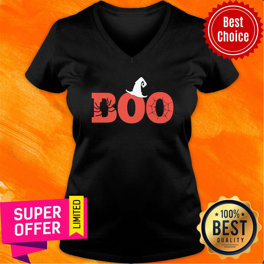 Boo Spide Witch Hat Halloween Shirt - Image 4