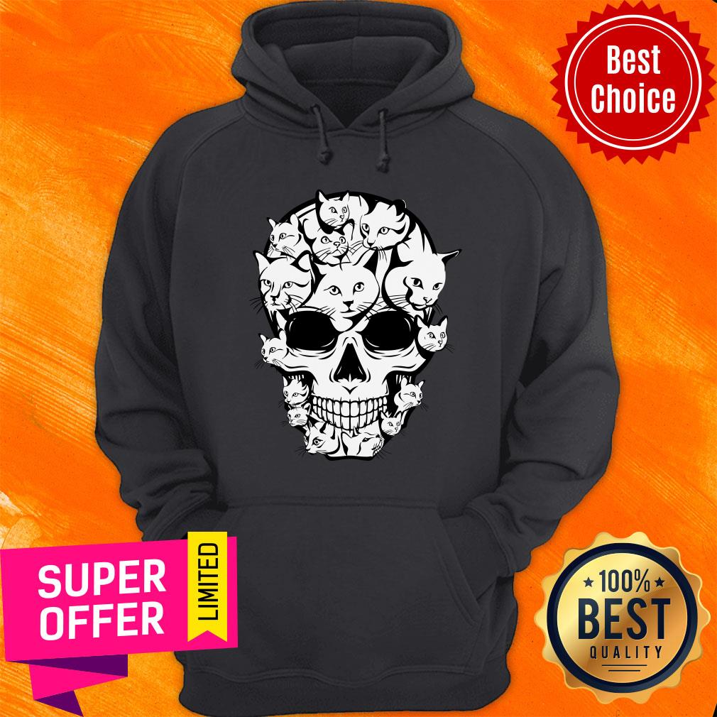 Halloween Cat Skull Cat Lover Shirt - Image 2