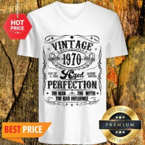 Alternative view of Vintage Genuine Quality 1970 Perfection The Man The Myth Shirt