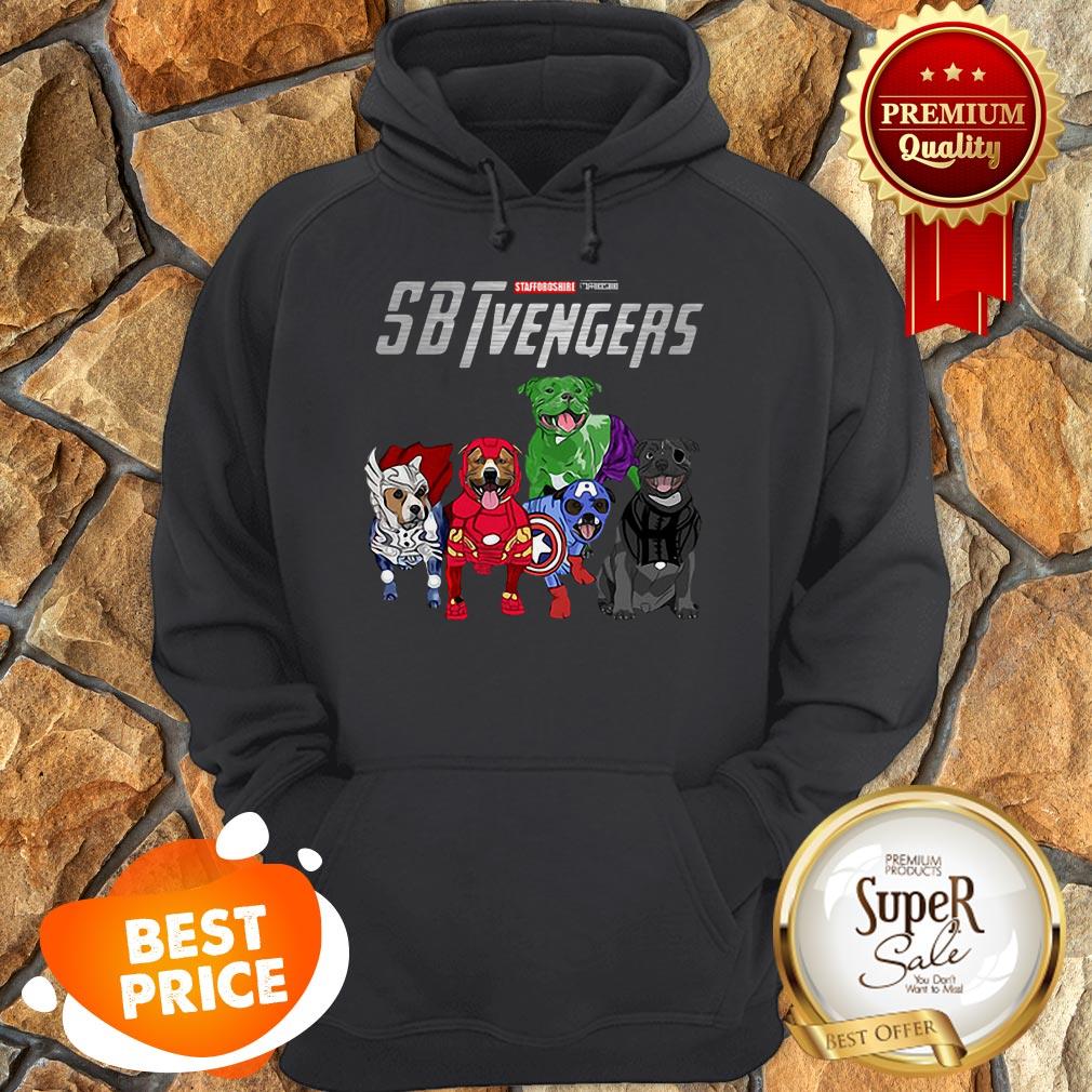 Nice Staffordshire Bull Terrier SBTvengers Avengers Endgame Shirt - Image 2