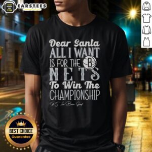 Awesome Dear Santa All I Want Is For The Brooklyn Nets To Win The Championship T-Shirt