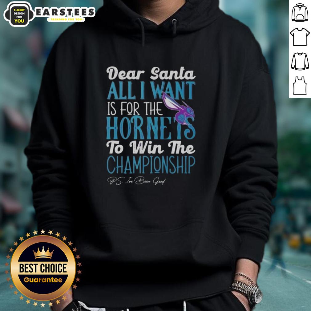 Awesome Dear Santa All I Want Is For The Charlotte Hornets To Win The Championship T-Shirt - Image 2