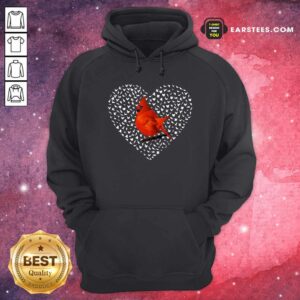 Alternative view of Awesome Cardinal Heart Personalized Shirt