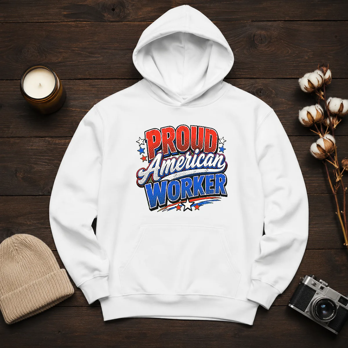 Premium Proud American Worker Labour Day Pop Art Shirt - Image 6