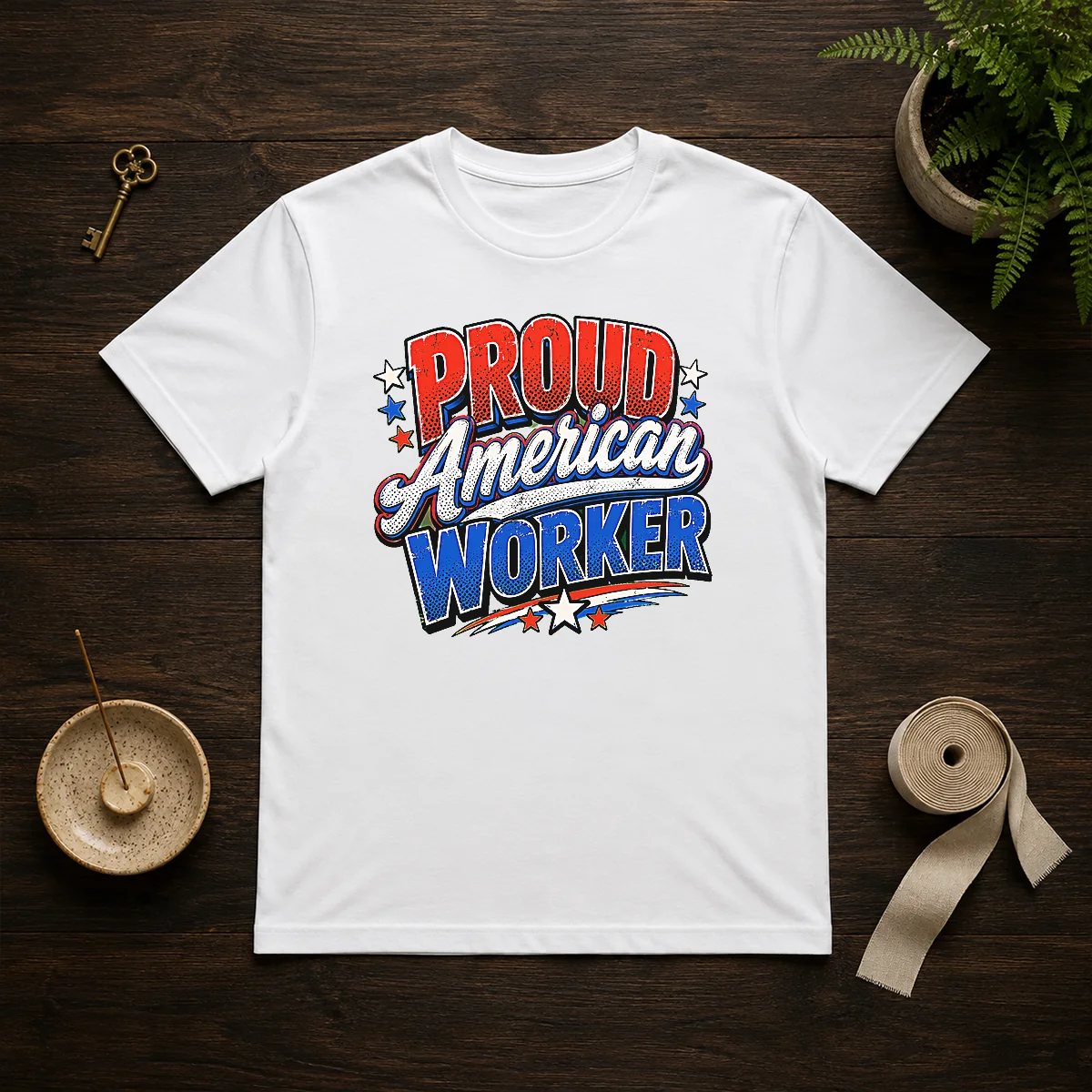 Premium Proud American Worker Labour Day Pop Art Shirt