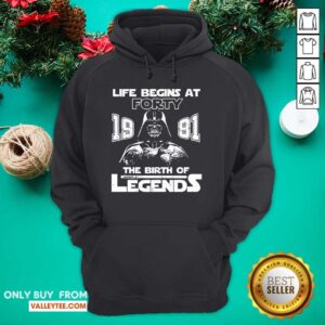 Alternative view of Cool The Mandalorian Life Begins At Thirty 1991 The Birth Of Legend Shirt