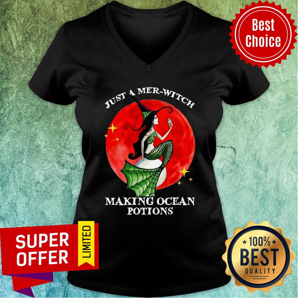 Just A Mer-witch Making Ocean Potions Shirt - Image 2