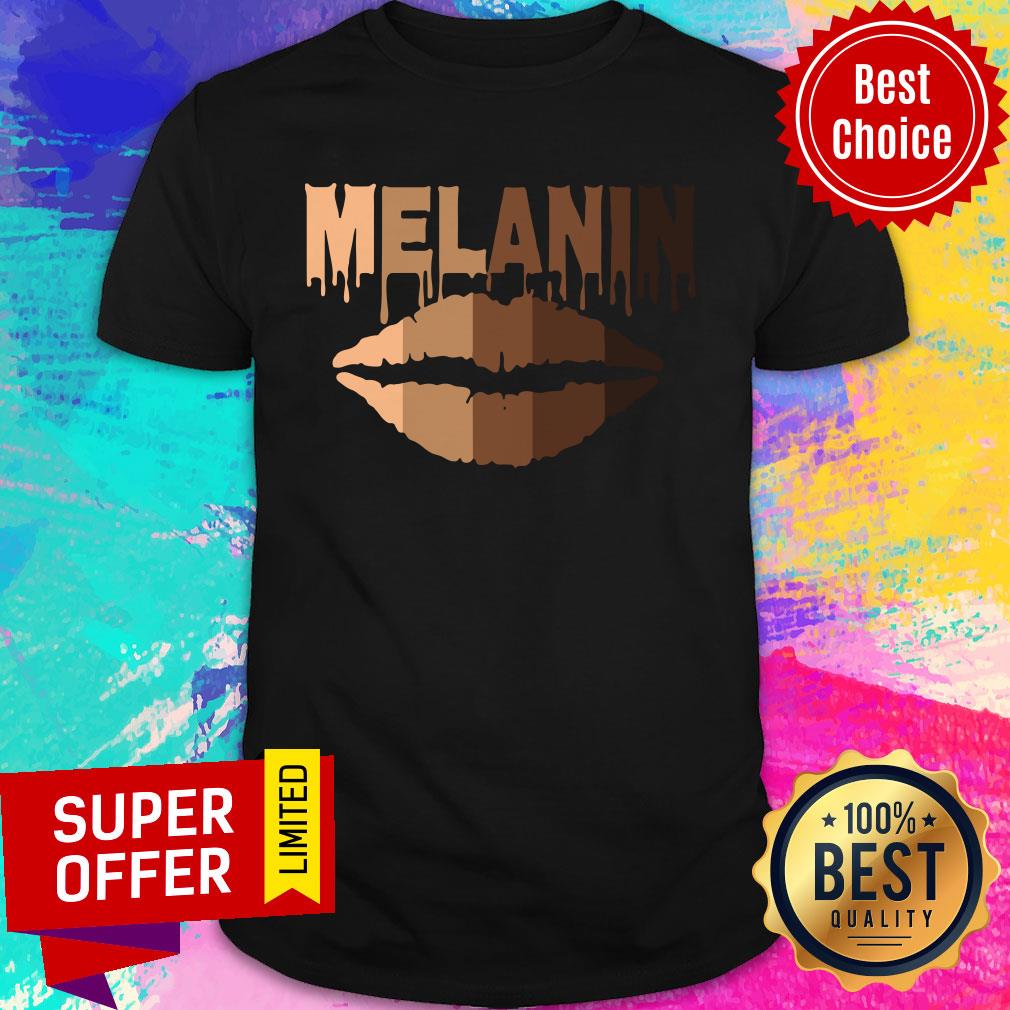 Lip Melanin Shades Black Pride Shirt