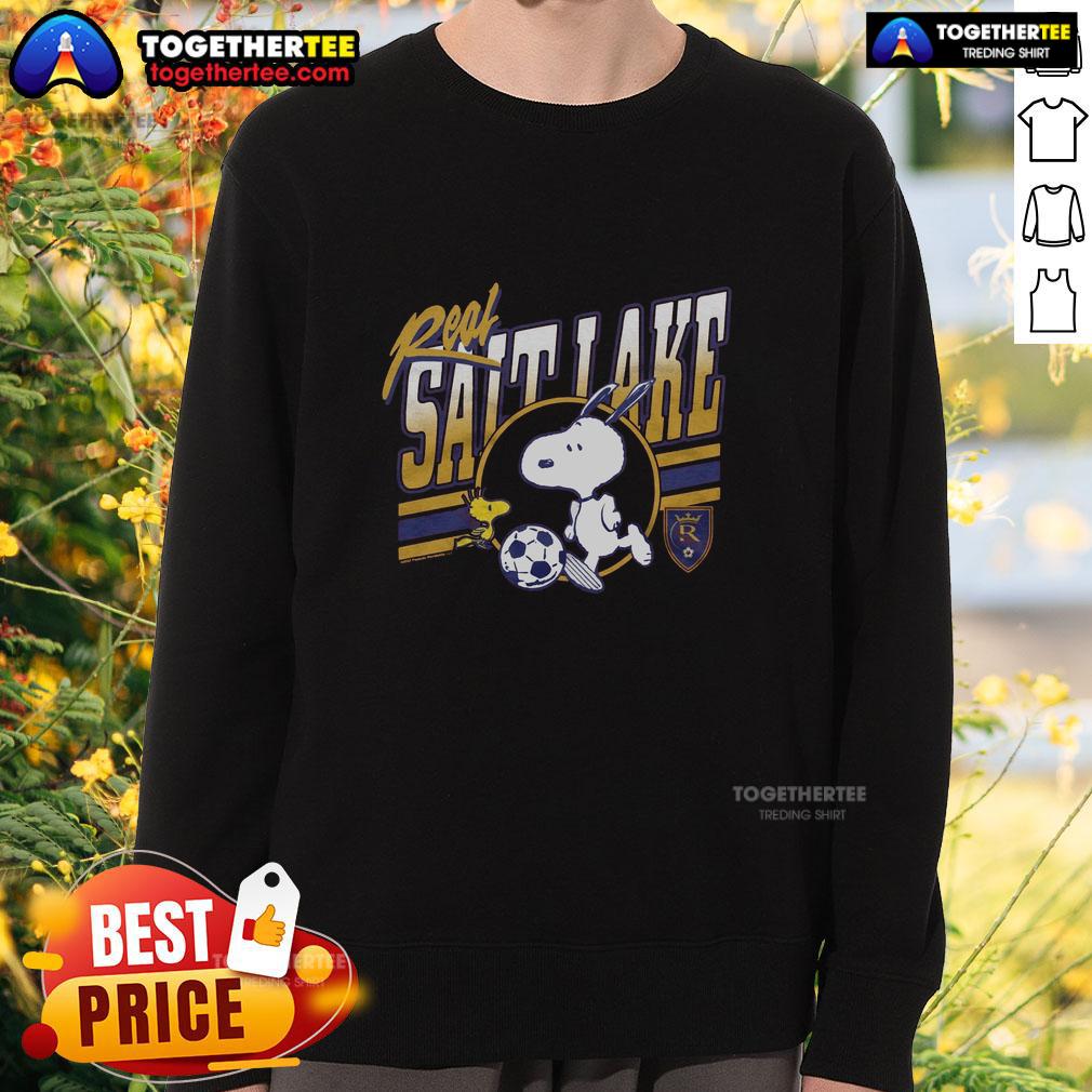 Awesome Peanuts Snoopy X Real Salt Lake T-Shirt - Image 5