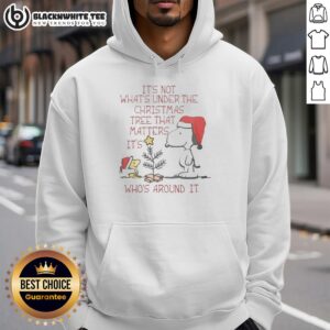 Alternative view of Good Snoopy Woodstock It's Not What's Under The Christmas Tree That Matter It's Who's Around It T-Shirt