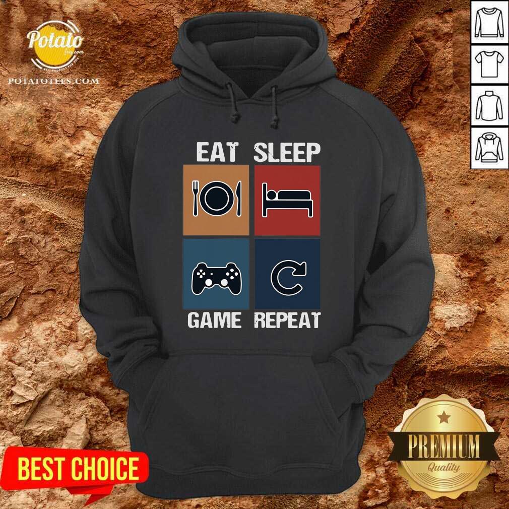 Nice Eat Sleep Game Repeat Vintage Shirt - Image 5