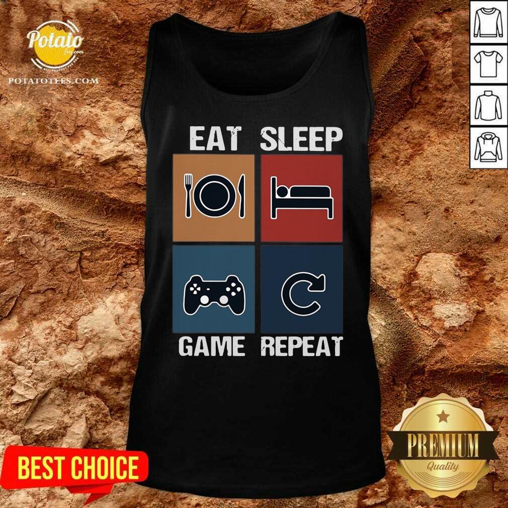 Nice Eat Sleep Game Repeat Vintage Shirt - Image 3