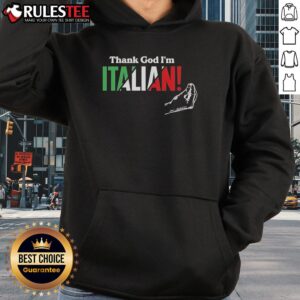 Alternative view of Official Thank God I'm Italian Hand T-Shirt