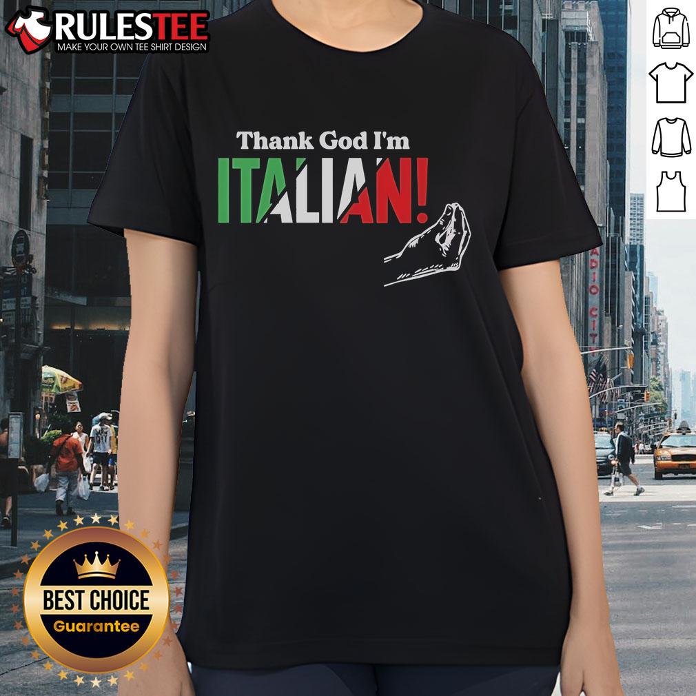 Official Thank God I'm Italian Hand T-Shirt - Image 3