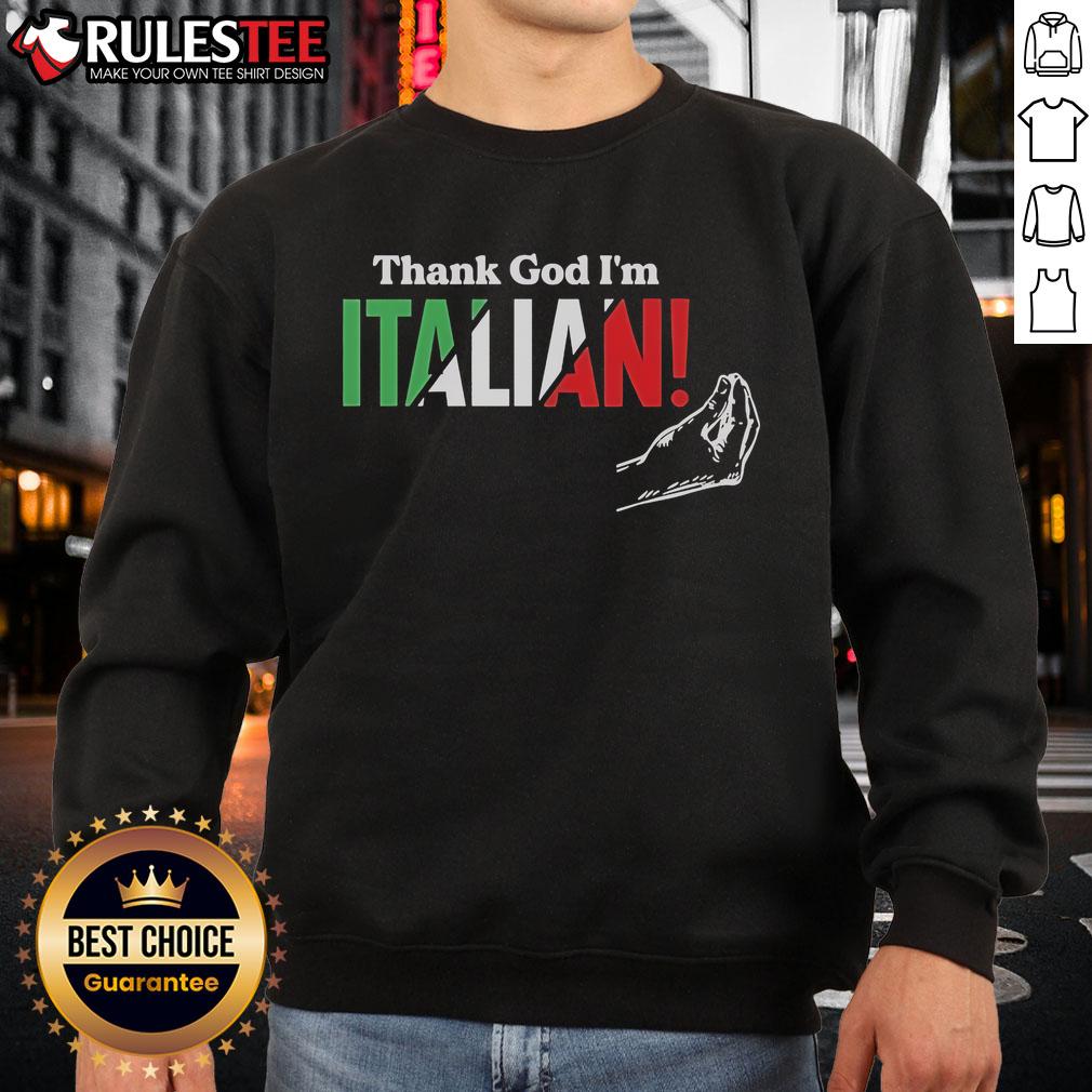 Official Thank God I'm Italian Hand T-Shirt - Image 5