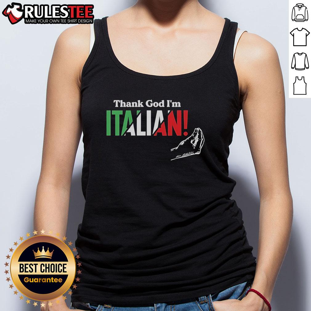 Official Thank God I'm Italian Hand T-Shirt - Image 4