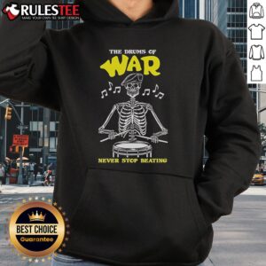 Alternative view of Official The Drums Of War Never Stop Beating Skeleton T-Shirt