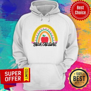 Alternative view of Rainbow 3rd Grade Ruler Pencil Heart Shirt