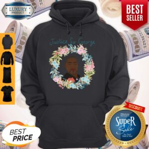 Alternative view of George Floyd Floral Wreaths Justice For George Shirt