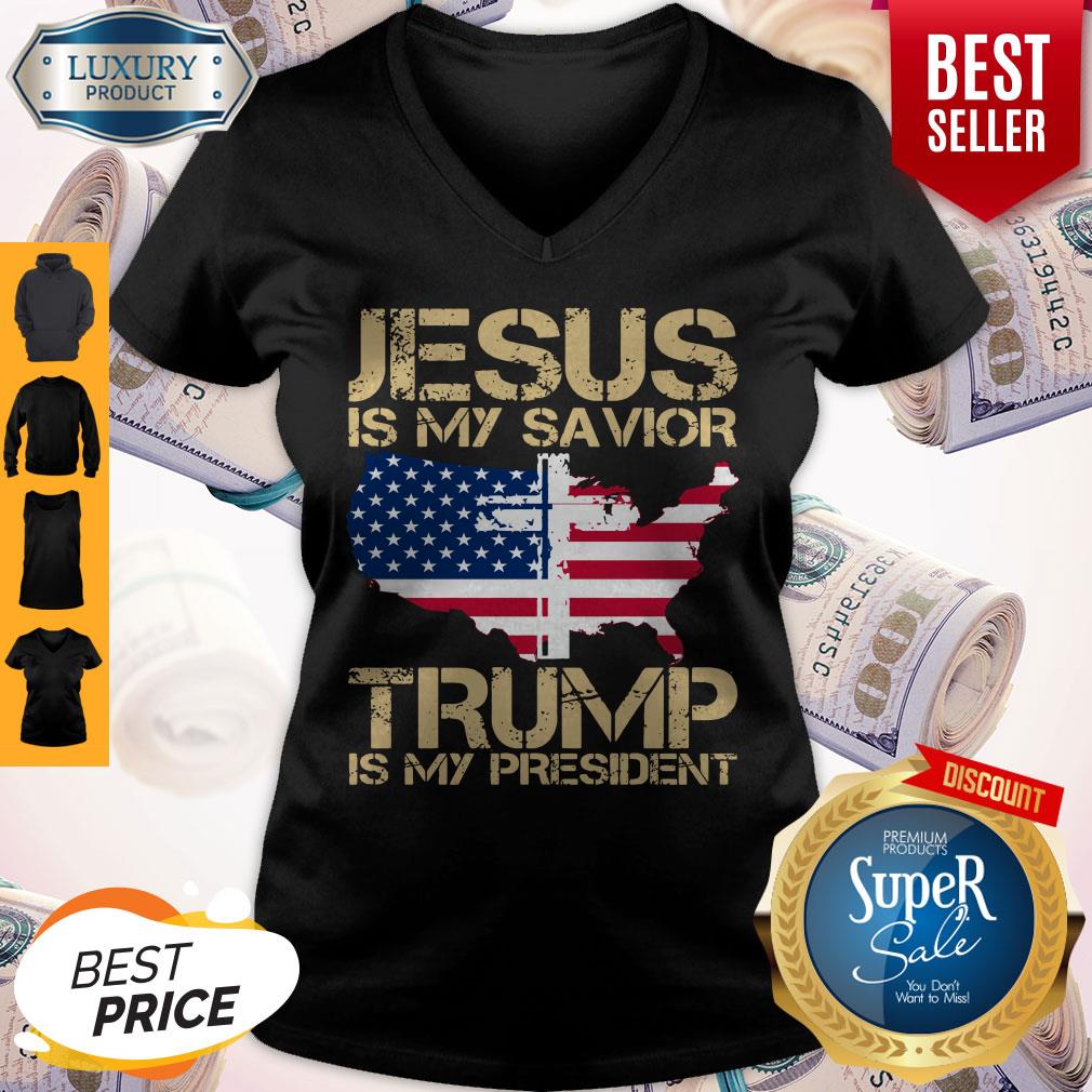 Jesus Is My Savior Trump Is My President Shirt - Image 3