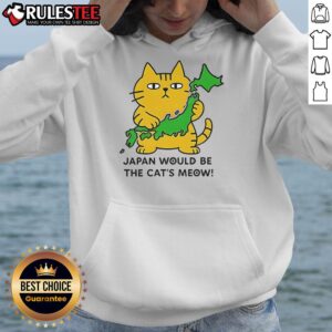Alternative view of Cute Japan Would Be The Cat's Meow T-Shirt