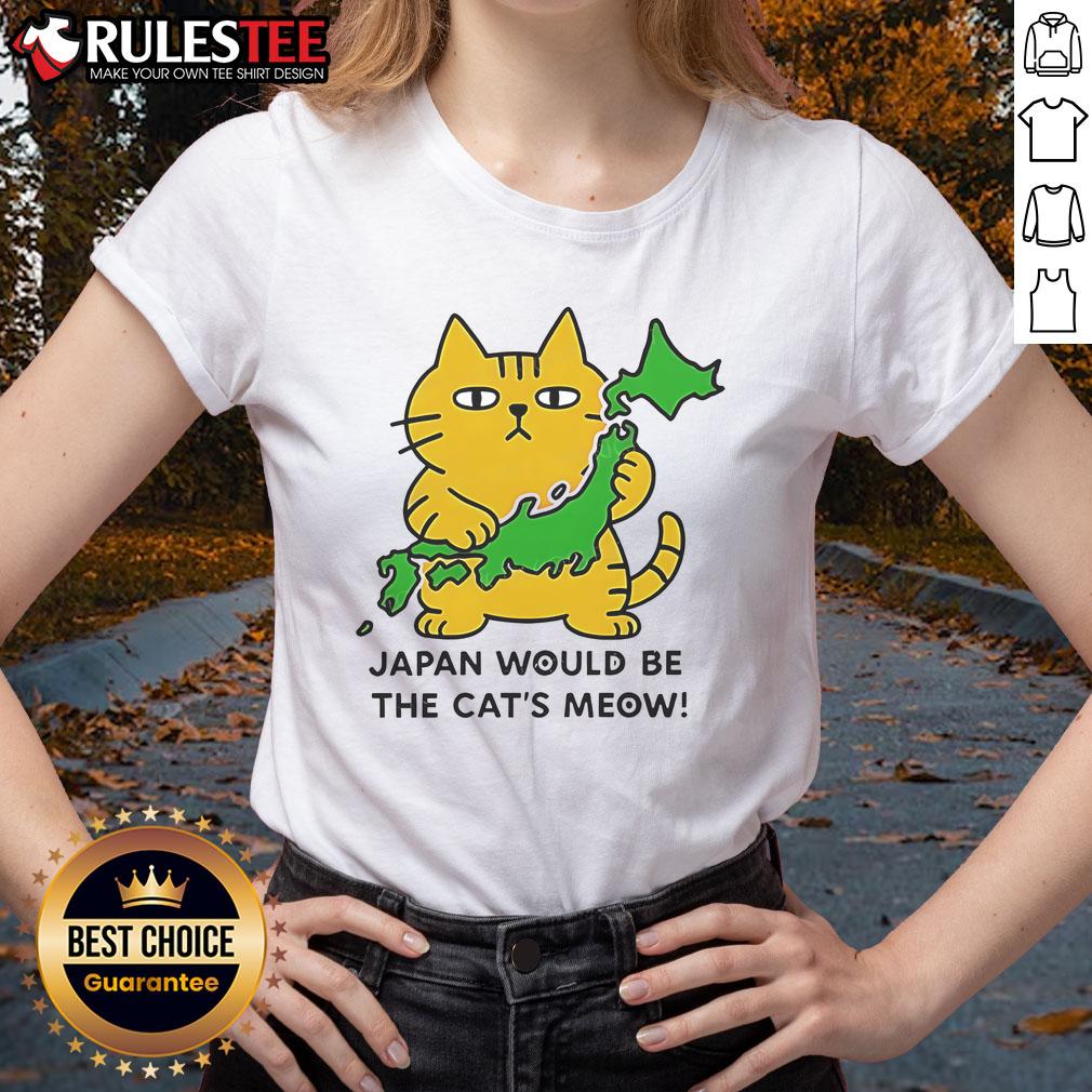 Cute Japan Would Be The Cat's Meow T-Shirt - Image 3