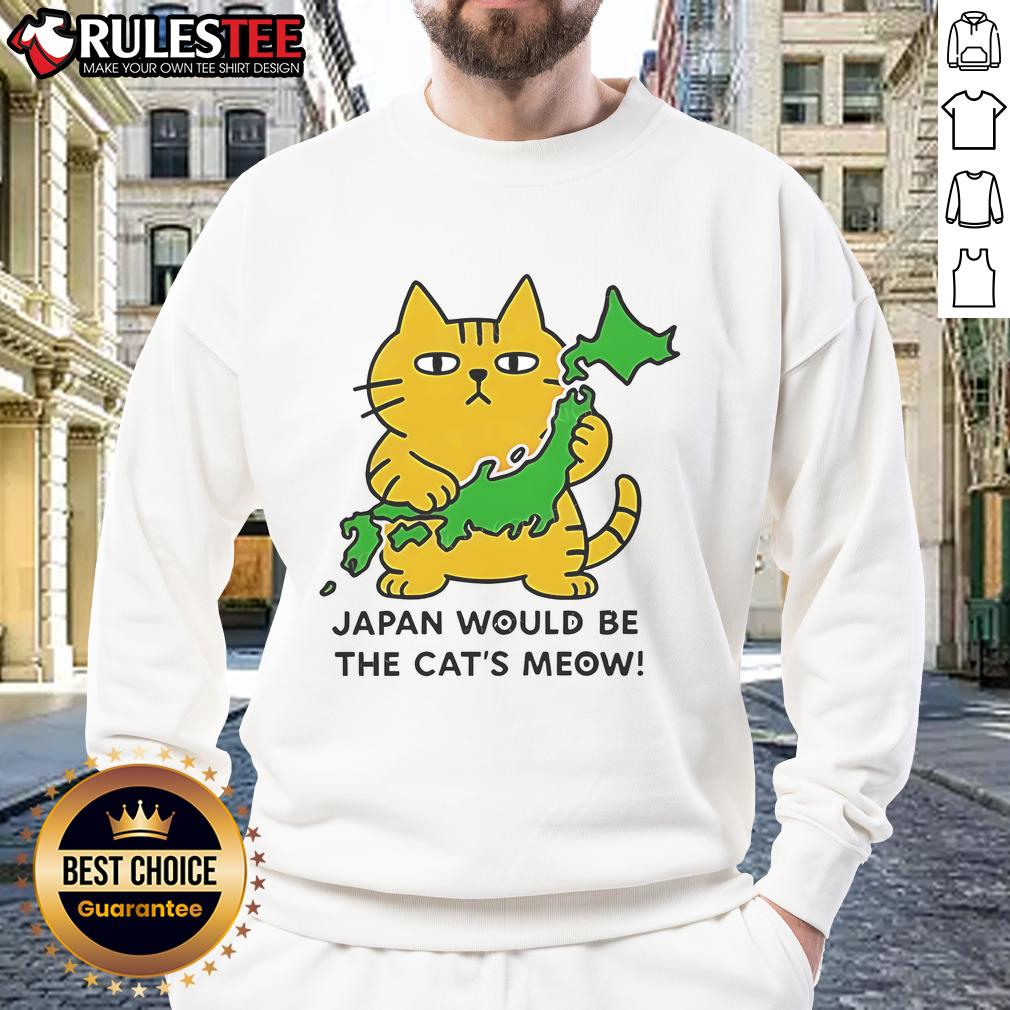 Cute Japan Would Be The Cat's Meow T-Shirt - Image 5