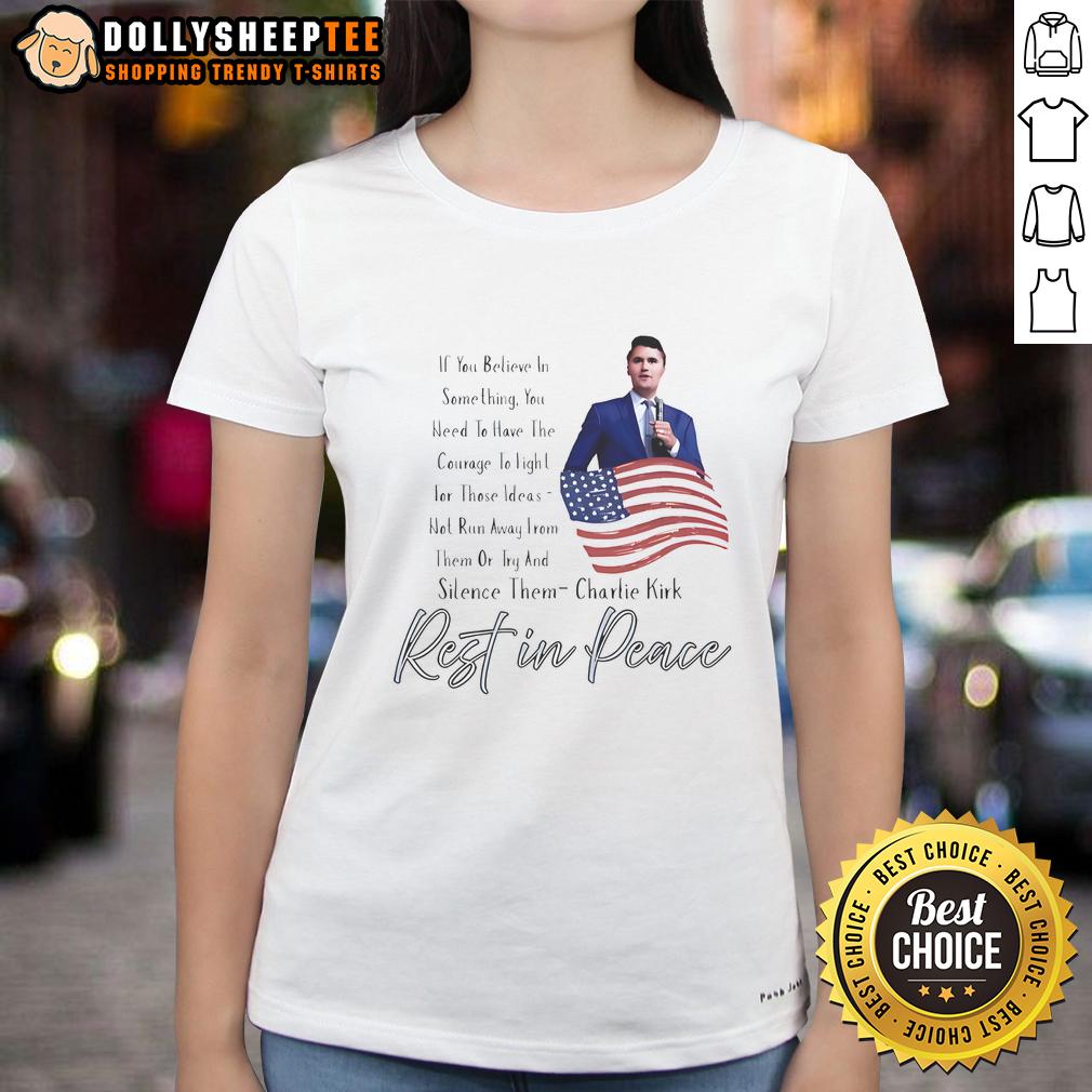 Premium Rememberence Patriot Charlie Kirk Rest In Peace T-Shirt - Image 3