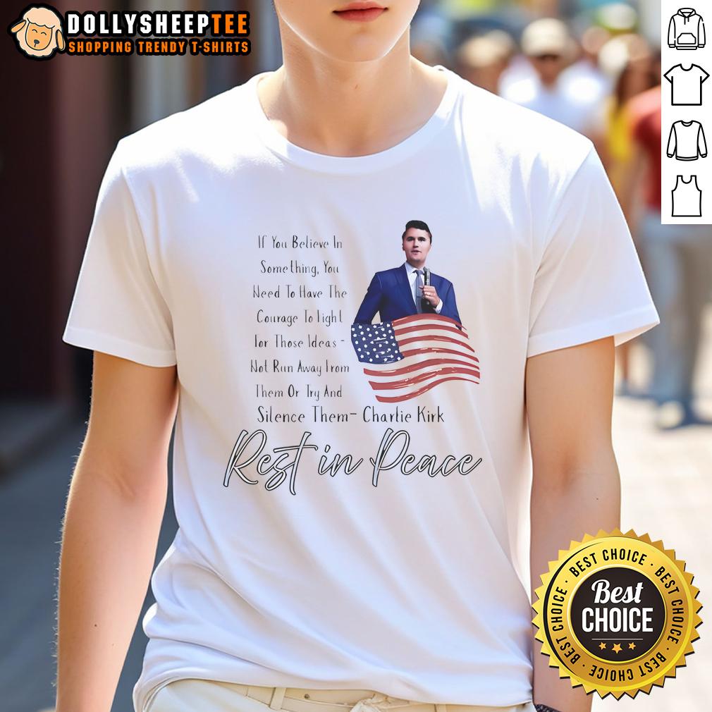 Premium Rememberence Patriot Charlie Kirk Rest In Peace T-Shirt