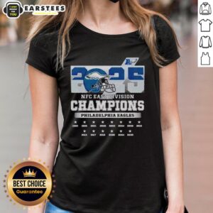 Alternative view of Good 2025 NFC East Division Champions Philadelphia Eagles T-Shirt