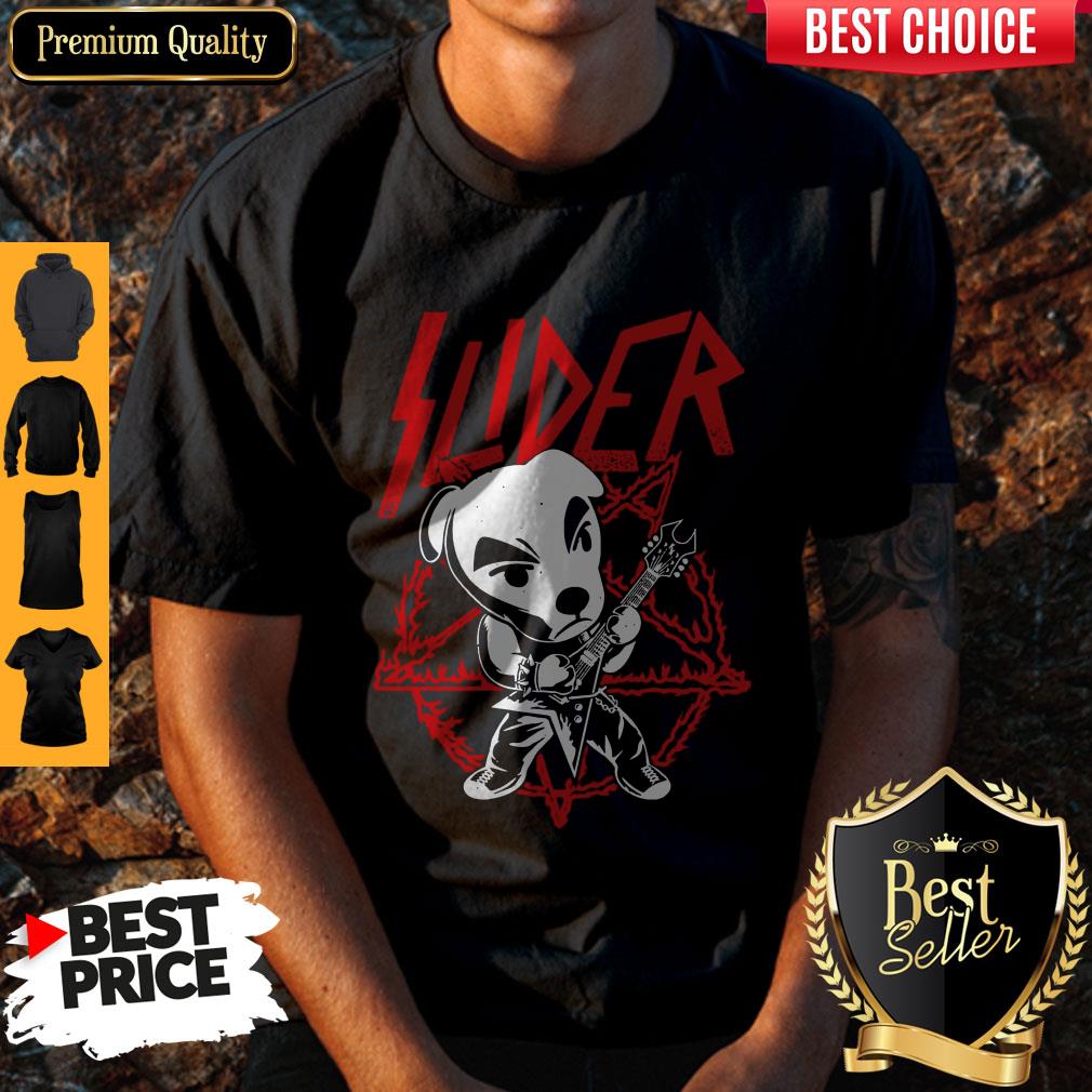 Cute Dog Play Guitar Slayer Shirt