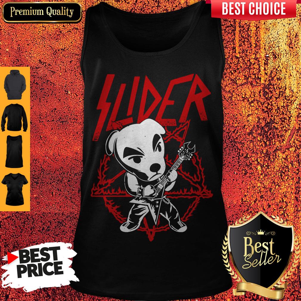 Cute Dog Play Guitar Slayer Shirt - Image 4