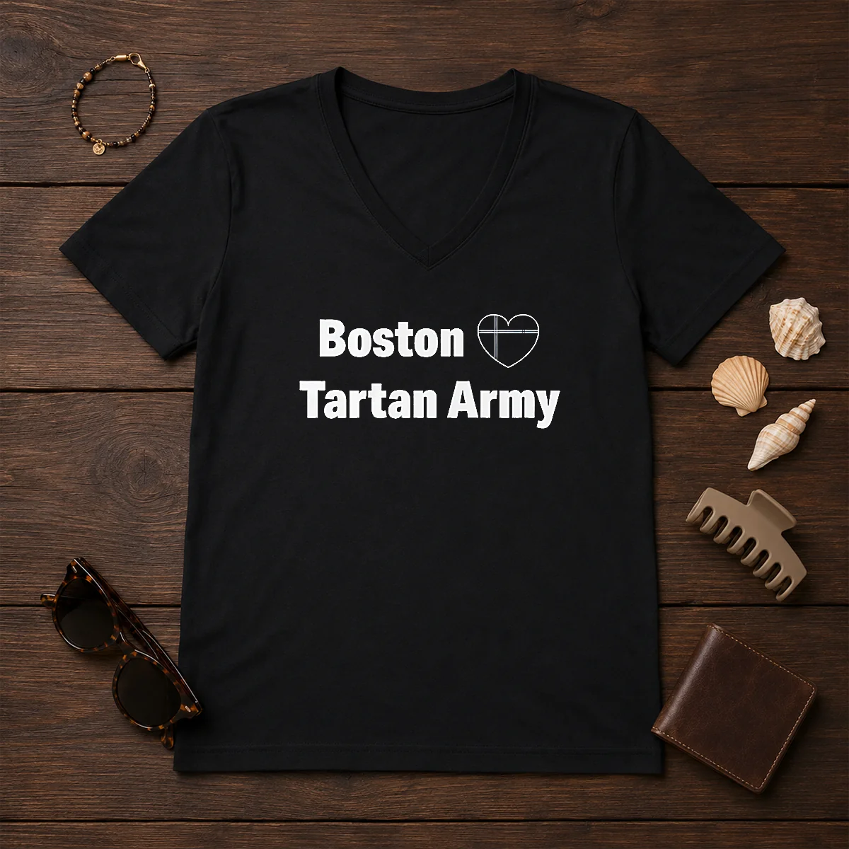 Nice Boston Tartan Army I Love Scotland Soccer National Team Supporters Shirt - Image 2